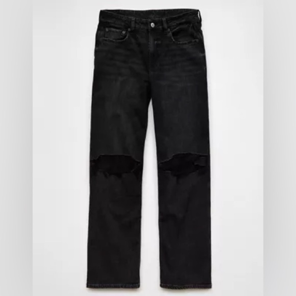 AE DREAMY DRAPE STRETCH SUPER HIGH-WAISTED BAGGY WIDE-LEG JEAN